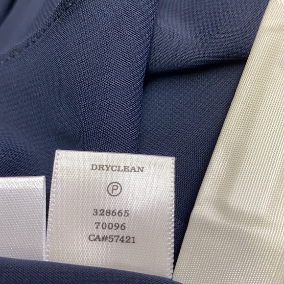 Ann Taylor Navy Fit & Flare Chiffon Dress - Picture 11 of 11